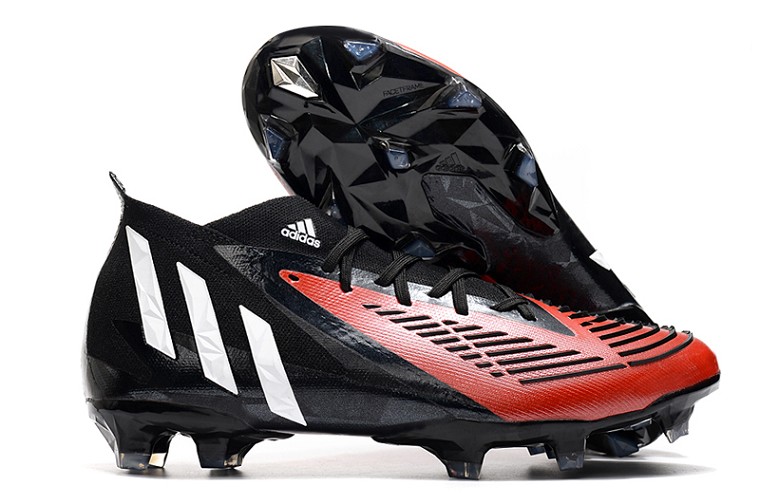 Adidas Predator Edge.1 FG - noir blanc rouge